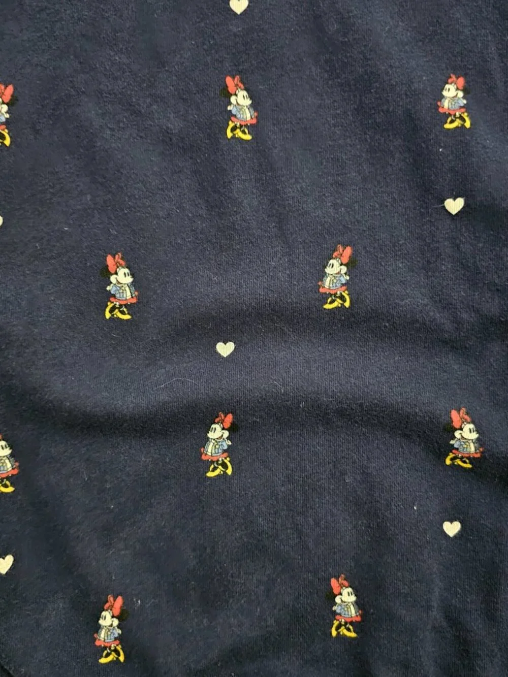 Gap Kids × Disney Girls Large Minnie Mouse Navy Blue Hoodie Dress Pockets